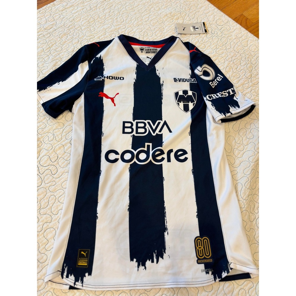 CF Monterrey Puma 2025/26 Home‎ Replica Jersey Navy Size Small Soccer